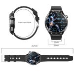 F200 Smart Health Watch EKG Elektrokardiogramm Blutzuckerüberwachung 1,55 Zoll runder Bildschirm, Black Silicone, Black Leather, Black Brown Leather, Black Milan, Black 3-Beads Steel, Black Bamboo, Black Gray Silicone – Bild 12