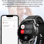 F200 Smart Health Watch EKG Elektrokardiogramm Blutzuckerüberwachung 1,55 Zoll runder Bildschirm, Black Silicone, Black Leather, Black Brown Leather, Black Milan, Black 3-Beads Steel, Black Bamboo, Black Gray Silicone – Bild 9