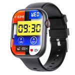 F70 2,1-Zoll-Bildschirm Smart Watch mit Blutzucker-/Blutsauerstoffüberwachung / SOS-Alarm / über 100 Sportmodi, Black Silicone, Black Pink, Black Gray, Black 3-bead Steel, Black Milan, Black Leather, Black Brown Leather, Black Bamboo, Black SIlver 3-bead