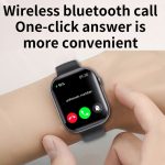 F70 2,1-Zoll-Bildschirm Smart Watch mit Blutzucker-/Blutsauerstoffüberwachung / SOS-Alarm / über 100 Sportmodi, Black Silicone, Black Pink, Black Gray, Black 3-bead Steel, Black Milan, Black Leather, Black Brown Leather, Black Bamboo, Black SIlver 3-bead – Bild 8