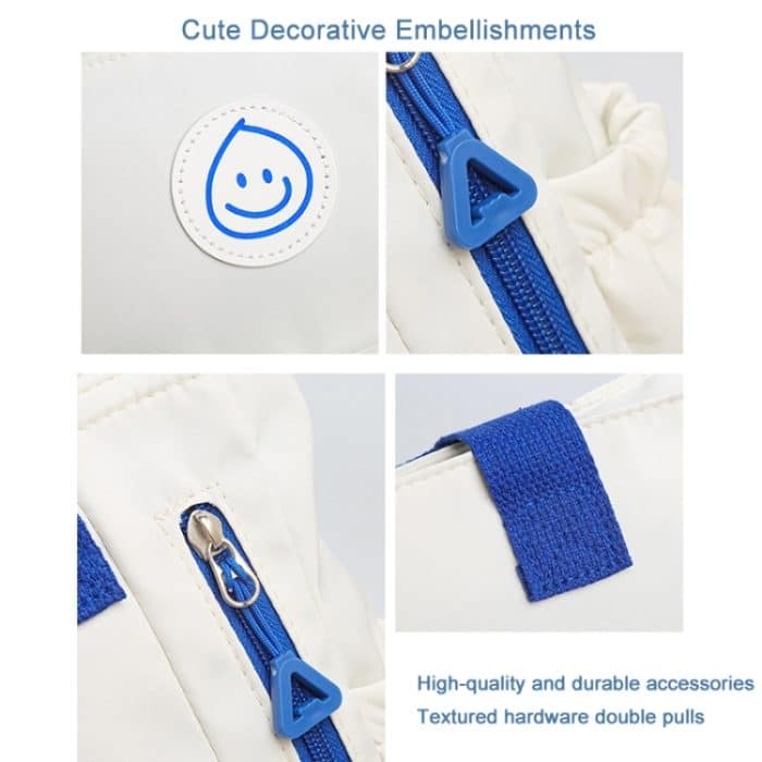 Lässige, vielseitige Umhängetasche in Kontrastfarbe, Umhängetasche, Studentenhandtasche – Bild 7