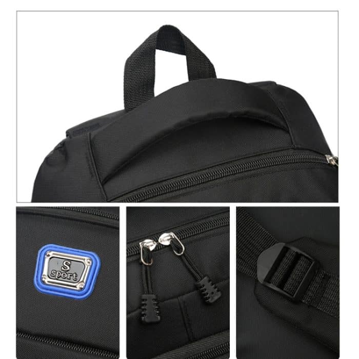 Männer Rucksack Nylon Oxford Knapsack große Kapazität Student Schultasche – Bild 7