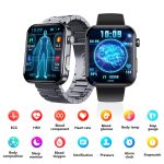 F300 Smart Watch mit 2,1-Zoll-Bildschirm unterstützt Bluetooth-Anrufe/EKG/Blutzusammensetzungsanalyse/über 50 Sportmodi, Black Silicone, Black Pink Silicone, Black Gray Silicone, Black Milan, Black 3-Beads Steel, Black Leather, Black Brown Leather – Bild 2