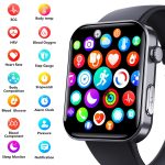 F300 Smart Watch mit 2,1-Zoll-Bildschirm unterstützt Bluetooth-Anrufe/EKG/Blutzusammensetzungsanalyse/über 50 Sportmodi, Black Silicone, Black Pink Silicone, Black Gray Silicone, Black Milan, Black 3-Beads Steel, Black Leather, Black Brown Leather – Bild 5