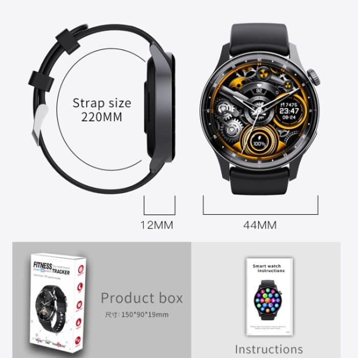 F207 Smart Watch 1,35 Zoll schmaler Bildschirmrand unterstützt Bluetooth-Anrufe / 24-Stunden-Gesundheitsüberwachung / über 150 Sportmodi, Black Silicone, Silver Gray Silicone, Black Milan, Silver Milan, Black 3-Beads Steel, Silver 3-Beads Steel... – Bild 14