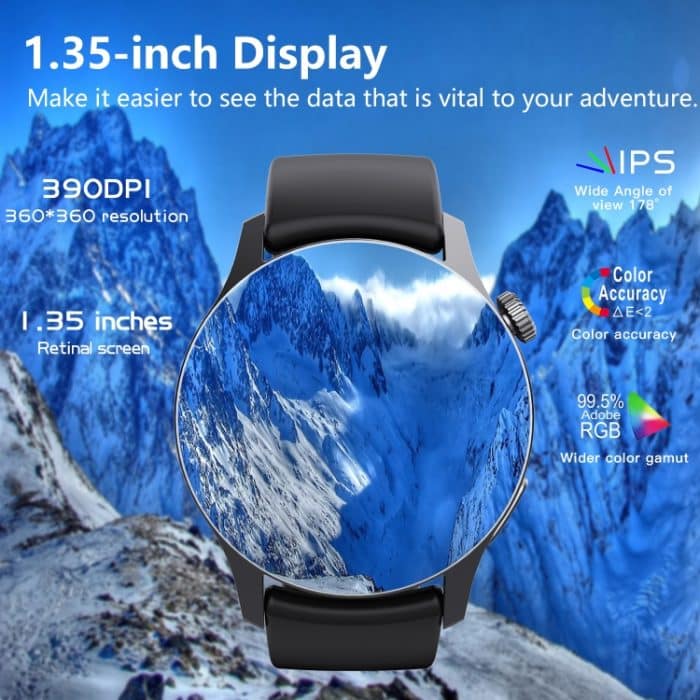 F207 Smart Watch 1,35 Zoll schmaler Bildschirmrand unterstützt Bluetooth-Anrufe / 24-Stunden-Gesundheitsüberwachung / über 150 Sportmodi, Black Silicone, Silver Gray Silicone, Black Milan, Silver Milan, Black 3-Beads Steel, Silver 3-Beads Steel... – Bild 5