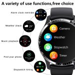 F207 Smart Watch 1,35 Zoll schmaler Bildschirmrand unterstützt Bluetooth-Anrufe / 24-Stunden-Gesundheitsüberwachung / über 150 Sportmodi, Black Silicone, Silver Gray Silicone, Black Milan, Silver Milan, Black 3-Beads Steel, Silver 3-Beads Steel... – Bild 6