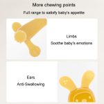 Bunny Baby Beißring BPA FREI Food-Grade Silikon Beißring Infant Zahnen Stick Anti-essen Hand, Nano Color, Pink, Transparent, With Box Nano Color, With Box Pink, With Box Transparent – Bild 7