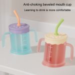 Baby Trinkbecher Schrägmund Becher Kinder Trinkhalm Wasserbecher – Bild 6