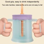 Baby Trinkbecher Schrägmund Becher Kinder Trinkhalm Wasserbecher – Bild 7