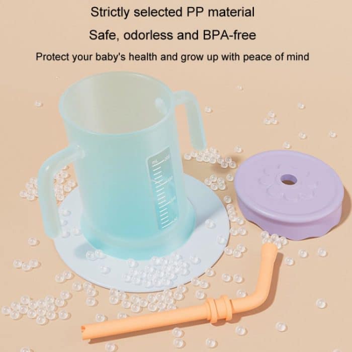 Baby Trinkbecher Schrägmund Becher Kinder Trinkhalm Wasserbecher – Bild 8