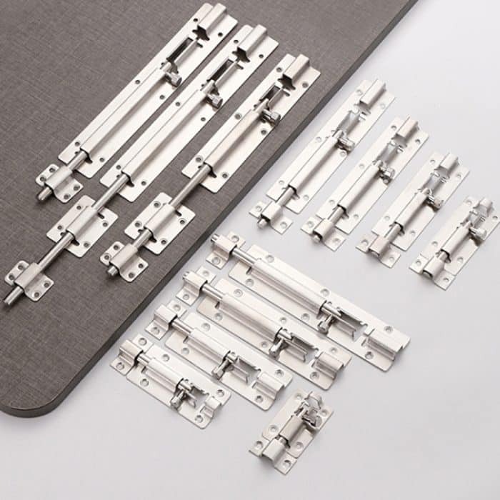 Edelstahl-Riegel Türriegel Badezimmer Holztür und Fenster Anti-Diebstahl-Riegelschloss, 2 inch, 3 inch, 4 inch, 5 inch, 6 inch, 8 inch, 10 inch, 12 inch – Bild 3