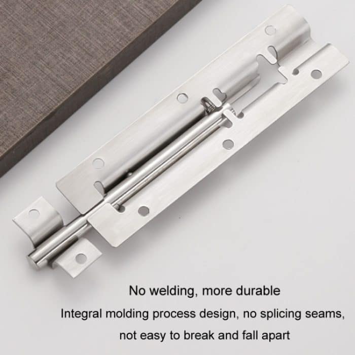 Edelstahl-Riegel Türriegel Badezimmer Holztür und Fenster Anti-Diebstahl-Riegelschloss, 2 inch, 3 inch, 4 inch, 5 inch, 6 inch, 8 inch, 10 inch, 12 inch – Bild 8