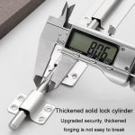 Edelstahl-Riegel Türriegel Badezimmer Holztür und Fenster Anti-Diebstahl-Riegelschloss, 2 inch, 3 inch, 4 inch, 5 inch, 6 inch, 8 inch, 10 inch, 12 inch – Bild 9