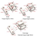 Edelstahl Drehriegelverschluss Anti-Diebstahl-Sicherheit Badezimmertürschloss Federriegel, Small Silver, Small Black, Small Red Bronze, Large Silver, Large Black, Large Red Bronze, Extra Large Silver, Extra Large Black, Extra Large Red Bronze – Bild 5