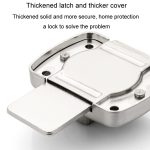 Edelstahl Drehriegelverschluss Anti-Diebstahl-Sicherheit Badezimmertürschloss Federriegel, Small Silver, Small Black, Small Red Bronze, Large Silver, Large Black, Large Red Bronze, Extra Large Silver, Extra Large Black, Extra Large Red Bronze – Bild 6