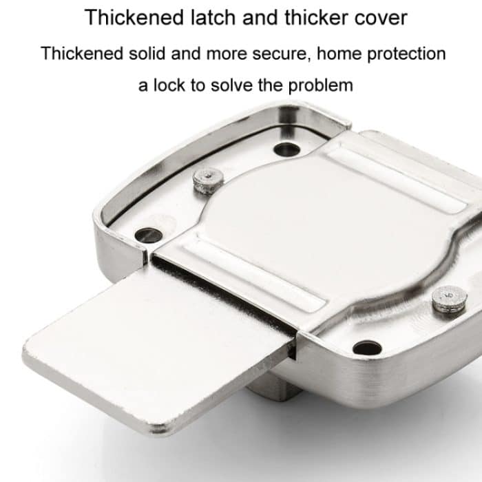 Edelstahl Drehriegelverschluss Anti-Diebstahl-Sicherheit Badezimmertürschloss Federriegel, Small Silver, Small Black, Small Red Bronze, Large Silver, Large Black, Large Red Bronze, Extra Large Silver, Extra Large Black, Extra Large Red Bronze – Bild 6