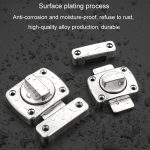 Edelstahl Drehriegelverschluss Anti-Diebstahl-Sicherheit Badezimmertürschloss Federriegel, Small Silver, Small Black, Small Red Bronze, Large Silver, Large Black, Large Red Bronze, Extra Large Silver, Extra Large Black, Extra Large Red Bronze – Bild 10