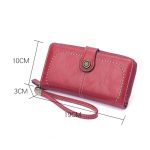 Damen Clutch mit Reißverschluss und langer Geldscheinklammer – Bild 3