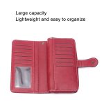 Damen Clutch mit Reißverschluss und langer Geldscheinklammer – Bild 6