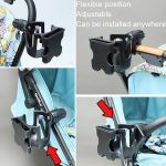2 in 1 Skelett Kinderwagen Handy Becherhalter Kinderwagen Mehrzweck-Flaschenregal – Bild 10