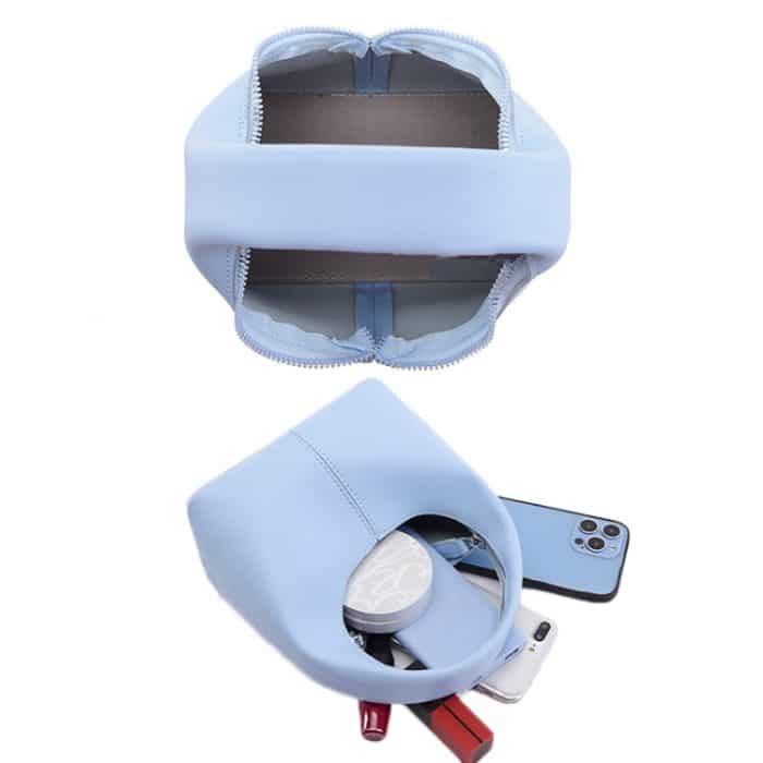 Einfache Nischenleder Damentasche Pure Color Design Textur Handtasche – Bild 4