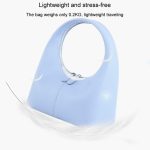 Einfache Nischenleder Damentasche Pure Color Design Textur Handtasche – Bild 6