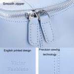 Einfache Nischenleder Damentasche Pure Color Design Textur Handtasche – Bild 7