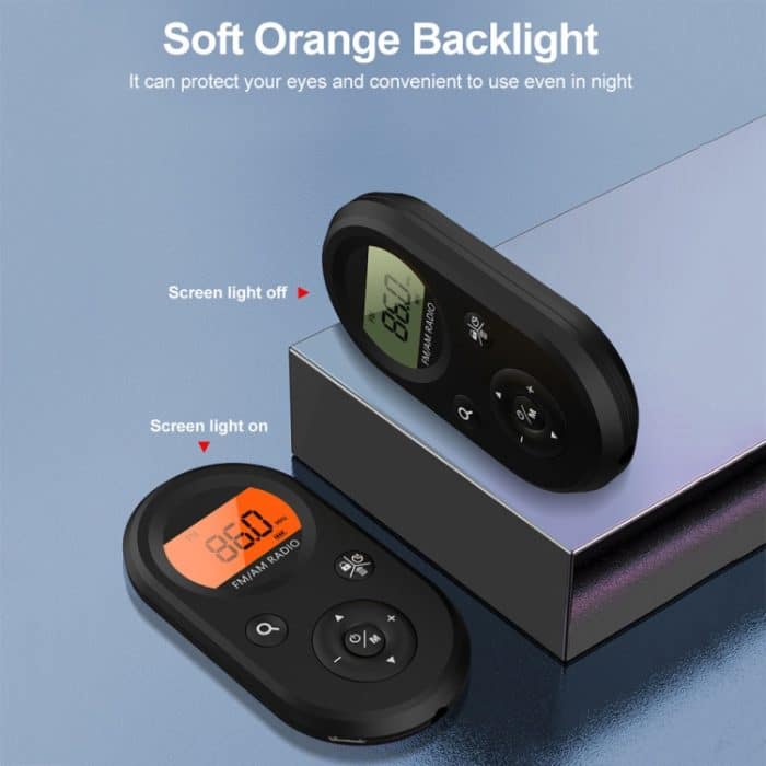 M01 Mini Tragbares wiederaufladbares FM/AM-Radio mit Hintergrundbeleuchtung – Bild 6
