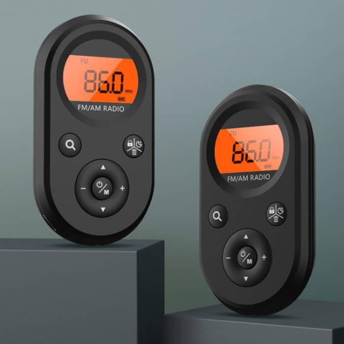 M01 Mini Tragbares wiederaufladbares FM/AM-Radio mit Hintergrundbeleuchtung – Bild 10
