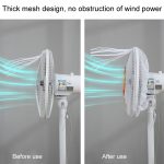 Kinder Anti-Pinch Handventilator Abdeckung Allround Ventilator Staubdichte Mesh-Abdeckung – Bild 6