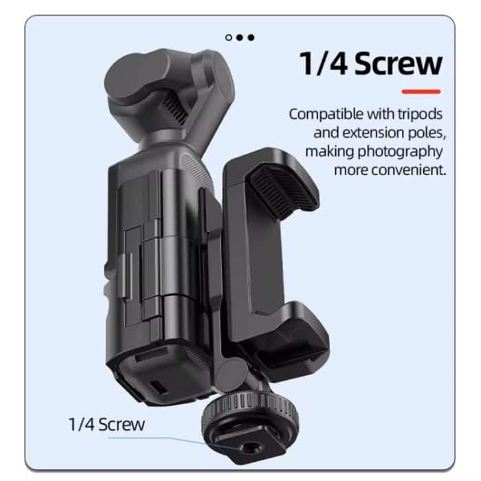 Für DJI Osmo Pocket 3 Telefonhalter-Erweiterungshalterung mit 3 Kaltschuhanschlüssen – Bild 3