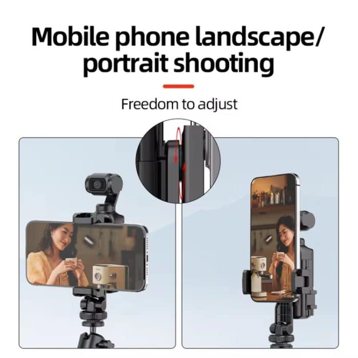 Für DJI Osmo Pocket 3 Telefonhalter-Erweiterungshalterung mit 3 Kaltschuhanschlüssen – Bild 4