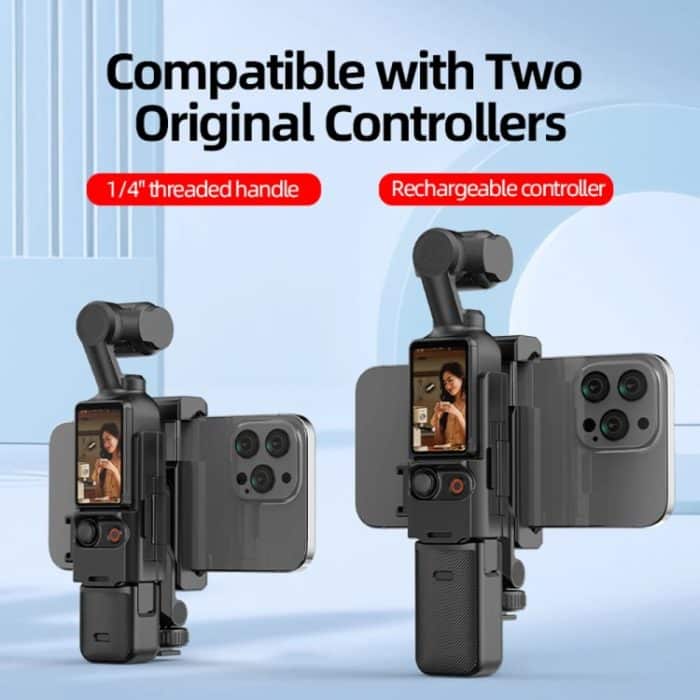 Für DJI Osmo Pocket 3 Telefonhalter-Erweiterungshalterung mit 3 Kaltschuhanschlüssen – Bild 5