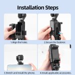 Für DJI Osmo Pocket 3 Telefonhalter-Erweiterungshalterung mit 3 Kaltschuhanschlüssen – Bild 10