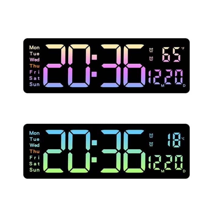 5526 LED Digitalanzeige Elektronische Wanduhr Multifunktionaler Countdown-Wecker – Bild 2