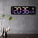 5526 LED Digitalanzeige Elektronische Wanduhr Multifunktionaler Countdown-Wecker – Bild 9