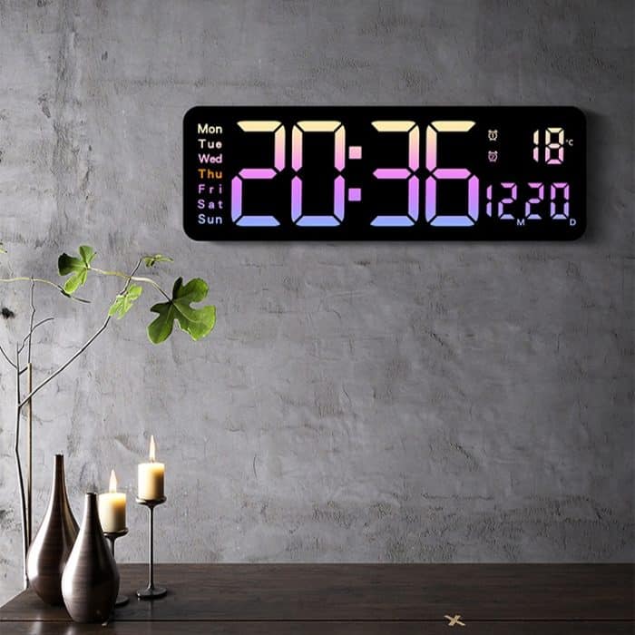 5526 LED Digitalanzeige Elektronische Wanduhr Multifunktionaler Countdown-Wecker – Bild 9