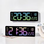 5526 LED Digitalanzeige Elektronische Wanduhr Multifunktionaler Countdown-Wecker – Bild 10