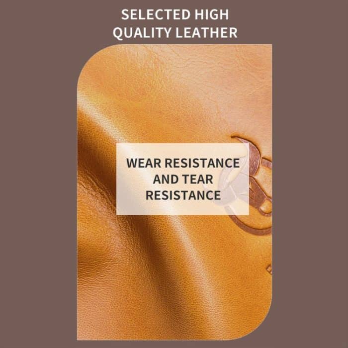 BULL CAPTAIN RFID-Diebstahlschutz Reißverschluss Oberschicht Rindsleder Multi-Card Slot Kartenhalter Geldbörse – Bild 7