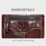 BULL CAPTAIN 0400 Große Umhängetasche aus erster Schicht Rindsleder im Retro-Stil mit einer Schulter – Bild 3