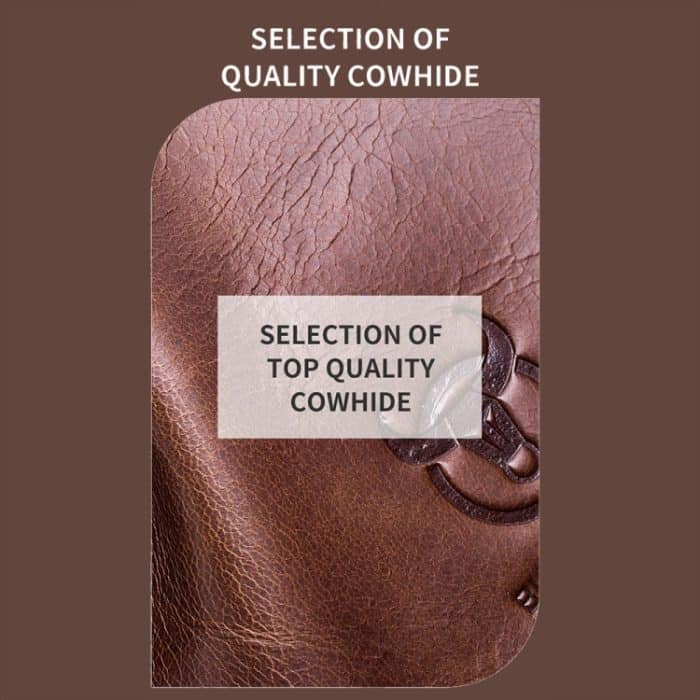 BULL CAPTAIN 0400 Große Umhängetasche aus erster Schicht Rindsleder im Retro-Stil mit einer Schulter – Bild 7