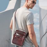 BULL CAPTAIN 0400 Große Umhängetasche aus erster Schicht Rindsleder im Retro-Stil mit einer Schulter – Bild 8