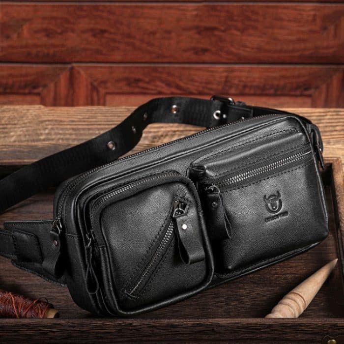 TBD0605109101A.jpg BULL CAPTAIN 082 Große Umhängetasche aus erster Schicht Rindsleder im Retro-Stil mit einer Schulter – Bild 1