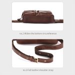 BULL CAPTAIN 082 Große Umhängetasche aus erster Schicht Rindsleder im Retro-Stil mit einer Schulter – Bild 6