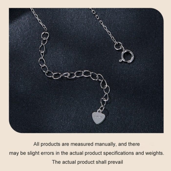 S925 Sterling Silber Platinierte Tropfenförmige Moissanit Halskette – Bild 5