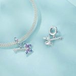 S925 Sterling Silber Platiniert Schmetterling Bass DIY Anhänger – Bild 2