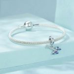 S925 Sterling Silber Platiniert Schmetterling Bass DIY Anhänger – Bild 3