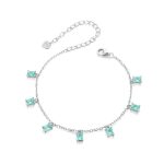 Platiniertes Quastenarmband aus S925er Sterlingsilber