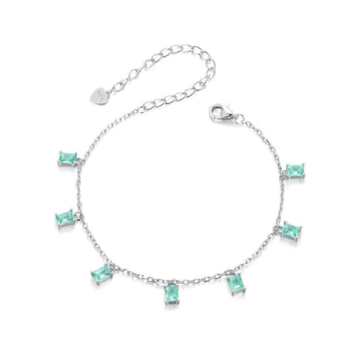 Platiniertes Quastenarmband aus S925er Sterlingsilber – Bild 1